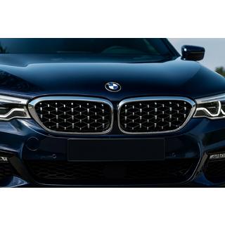Nyregrill Diamond Silver V1 (2017-2020, krom kant) BMW 5-serie G30/G31 2017–2023 foto 1