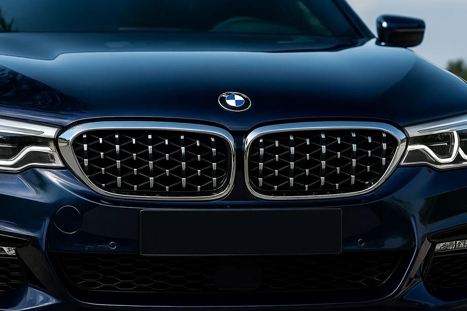 BMW 5-serie G30/G31 2017–2023 Nyregrill Diamond Silver V1 (2017-2020, krom kant) Image