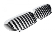BMW 5-serie G30/G31 2017–2023 Nyregrill 1 Bar (2017-2020, sort højglans med kromkant) foto 2