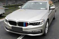 BMW 5-serie G30/G31 2017–2023 Nyregrill 1 bar (2017-2020, M-Color med kromkant) foto 1