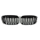 BMW X1 F48 2015–2022 M-Look nyregrill (2015-2019, blank sort med kromkant) foto 2
