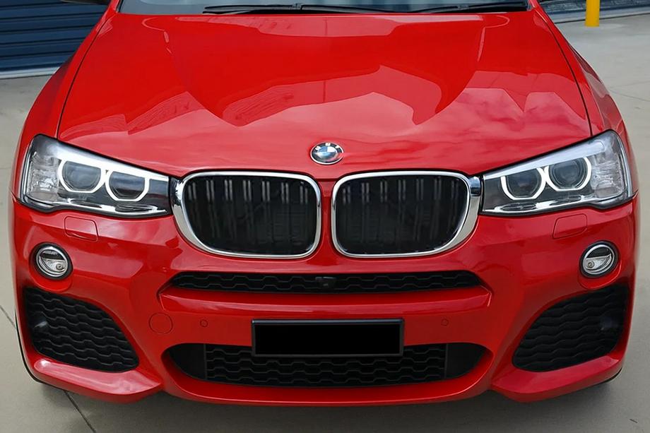 BMW X4 F26 2014–2018 M-Look nyregriller (sort højglans med kromkant) Image