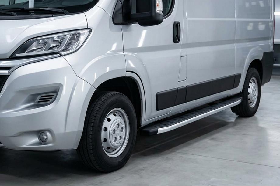 Citroen Jumper 2007–2025 Fullmond sidetrin (2 stk., aluminium) Image