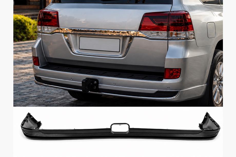 Toyota Land Cruiser 200 2007–2021 Bageste diffuserindsats uden krom 2016-2021 (Executive 2019/2021, til anhængertræk) Sort farve Image