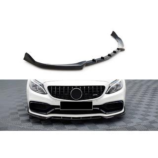 DPT front læbespoiler (2017-2020, blank sort) Mercedes C-klasse W205 2014–2021 foto 1