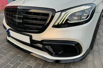 Mercedes S-klasse W222 2013–2022 Front læbespoiler BRB (2018+) foto 4