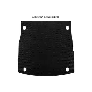 EVA V-2 bagagerumsmåtte (uden subwoofer, sort)