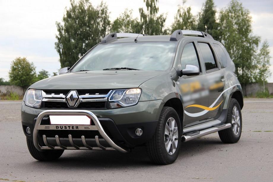 Dacia Duster 2008–2018 Kængurugitter med påskriften WT004 (rustfrit stål) Image