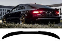 Audi A7 2010–2018 Spoiler DPT V2 (Sedan, sort højglans) foto 1