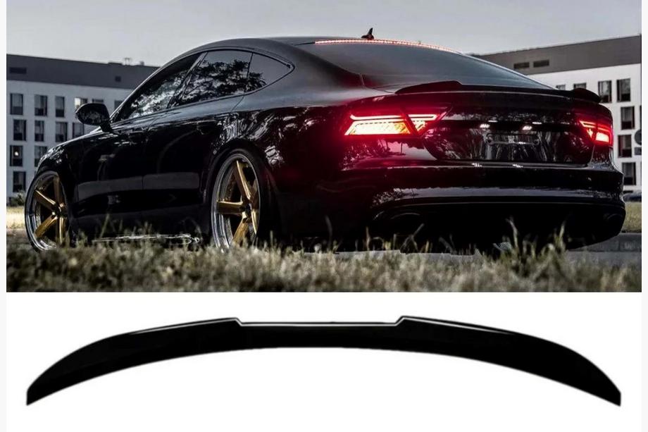 Audi A7 2010–2018 Spoiler DPT V2 (Sedan, sort højglans) Image