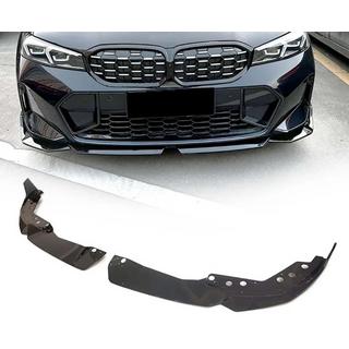 Front lipspoiler-læbe DPT V-2 (til 2022+, M Technic, blank sort) BMW 3-serie G20/G21 2018– foto 1