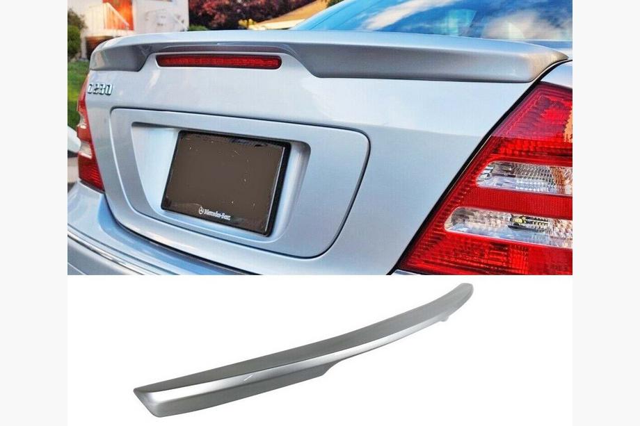 Mercedes C-class W203 2000–2007 Spoiler DPT (SD, sort højglans) Foto 1