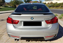 BMW 4-serie F32/F33/F36 2012–2020 MP-Style spoiler (til F36, blank sort) foto 2