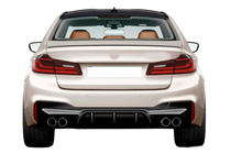 BMW 5-serie G30/G31 2017–2023 DPT bagdiffuser (til M-Sport/M5 F90, højglans sort) foto 1