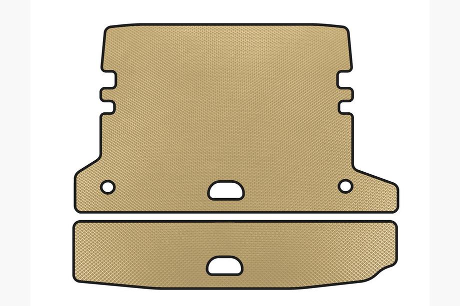 BMW 3-serie F30/F31 2012–2019 EVA V-2 bagagerumsmåtte (til F-31, Beige) Image