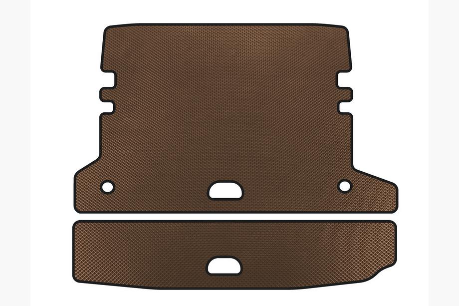 BMW 3-serie F30/F31 2012–2019 EVA V-2 bagagerumsmåtte (til F-31, Brun) Image