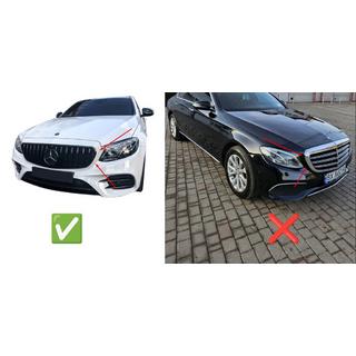 GT Panamericana Black frontgrill (til Avantgarde/AMG-Line/E43 AMG/E53 AMG 2016-2020) Mercedes E-klasse W213 2016–2023 foto 3