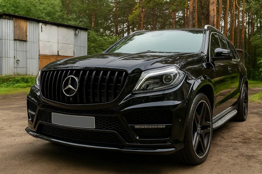 Mercedes GL/GLS class X166 2012–2019 Frontgrill GT Panamericana Black (til GL High) Foto 1