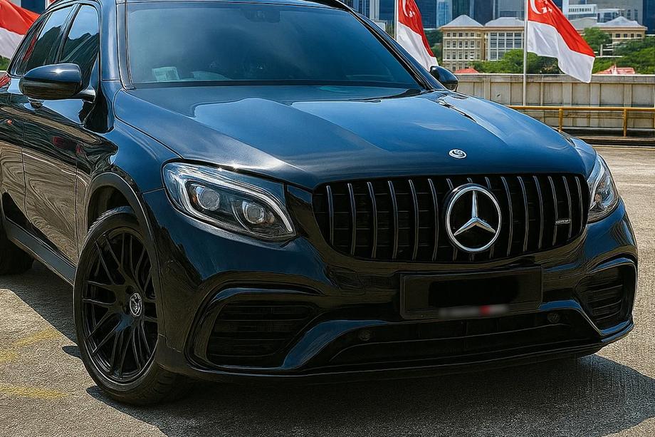 Mercedes GLC Coupé C253 2016–2023 Frontgrill GT Panamericana Black (til 2015-2019) Foto 1