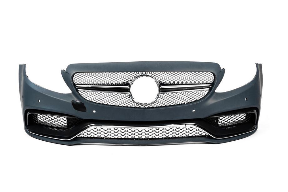 Mercedes C-klasse W205 2014–2021 Komplet forreste kofanger (AMG C63-designs 2014-2018) Foto 2