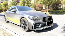 Mercedes C-klasse W205 2014–2021 Bodykit-sæt med diffuser til Coupe (Black Mamba C63GT-design) foto 2