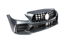 Mercedes C-klasse W205 2014–2021 Bodykit-sæt med diffuser til Coupe (Black Mamba C63GT-design) foto 13