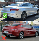 Mercedes C-klasse W205 2014–2021 Bodykit med diffuser til Coupe (AMG C63-designs 2014-2018) foto 2