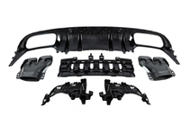 Mercedes C-klasse W205 2014–2021 Bodykit med diffuser til Coupe (AMG C63-designs 2014-2018) foto 9