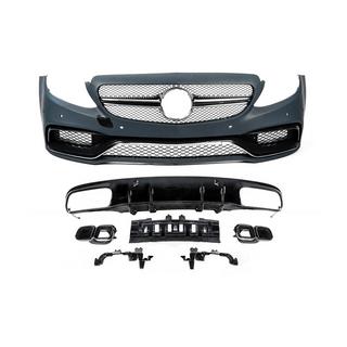 Bodykit med diffuser til Coupe (AMG C63-designs 2014-2018) Mercedes C-klasse W205 2014–2021 foto 1