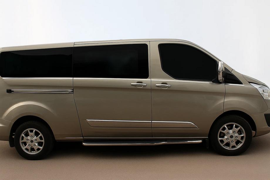Ford Custom 2013–2022 Nedre vindueslister (8 stk., rustfrit stål) Lang akselafstand Image