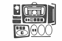 Ford Focus II 2008–2011 Instrumentpanel-indsatser Clima (Maxi-set, Carbon) foto 1