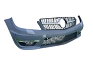 Mercedes C-class W204 2007–2015 Forreste kofanger 2011-2014 AMG C63 med Diamond Silver-grill foto 3