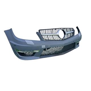 Forreste kofanger 2011-2014 AMG C63 med Diamond Silver-grill foto 3