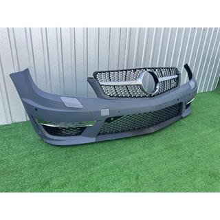 Forreste kofanger 2011-2014 AMG C63 med Diamond Silver-grill foto 2