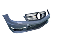 Mercedes C-class W204 2007–2015 Frontkofanger 2011-2014 AMG C63 med Diamond Black kølergrill foto 3