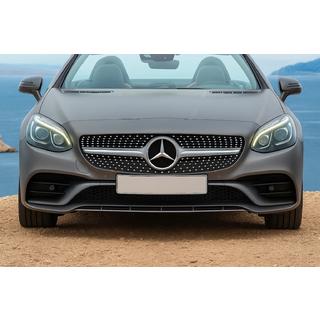 Frontgrill Diamond Silver Mercedes SLC R172 2016–2020 foto 1