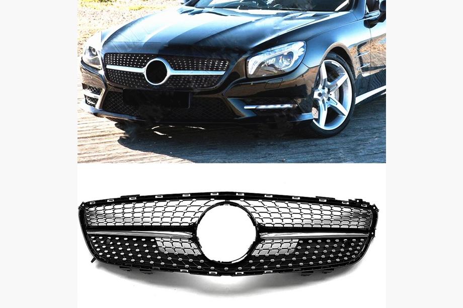 Mercedes SL R231 2012–2020 Frontgrill Diamond Black (2012-2016) Image