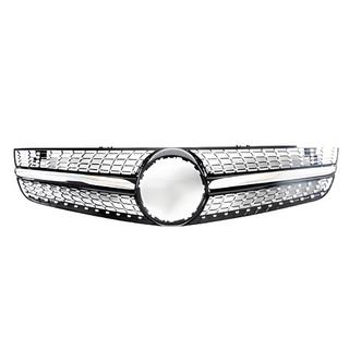 Frontgrill Diamond Black (2008-2011) Mercedes SL R230 2001–2011 foto 2