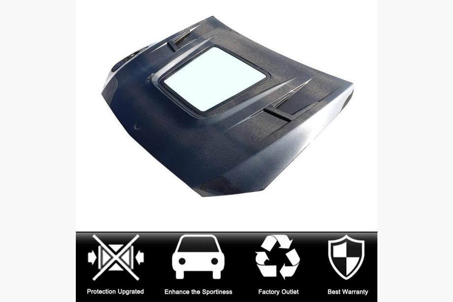 Mercedes C-klasse W205 2014–2021 Motorhjelm V1 (Carbon) Foto 2