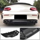 Mercedes C-klasse W205 2014–2021 Bagdiffusor V2 (til C63 AMG Coupé/Cabriolet 2015-2019, carbon) foto 1