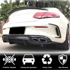 Mercedes C-klasse W205 2014–2021 Bagdiffusor V2 (til C63 AMG Coupé/Cabriolet 2015-2019, carbon) foto 2