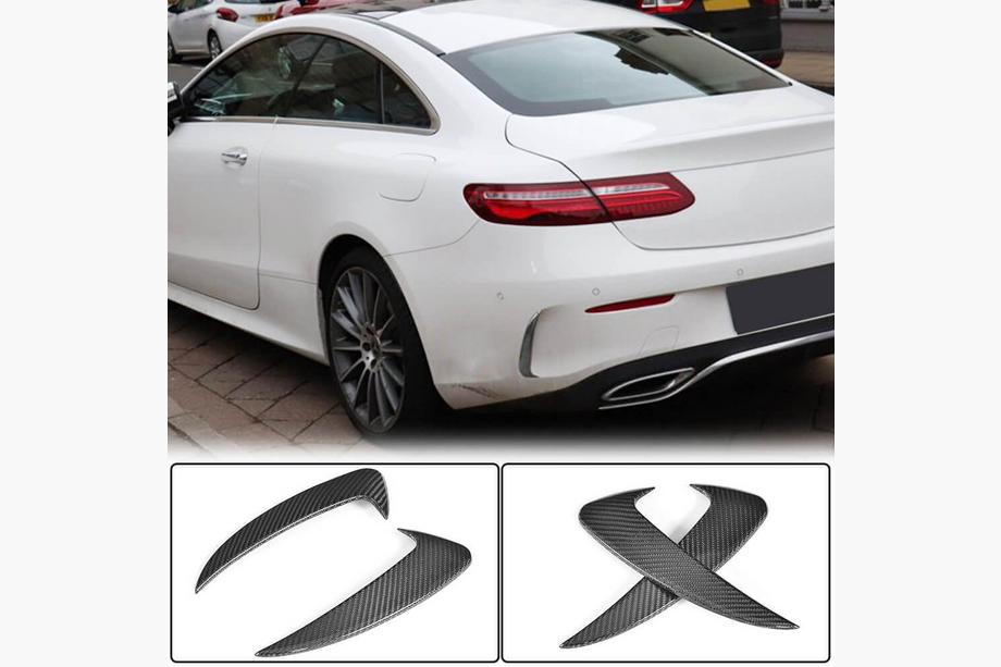 Mercedes C-klasse W205 2014–2021 Bagkofanger diffuser-indsats V1 (til Coupé/Cabriolet Base/AMG-Line/C43 AMG 2015-2019, carbon) Foto 1