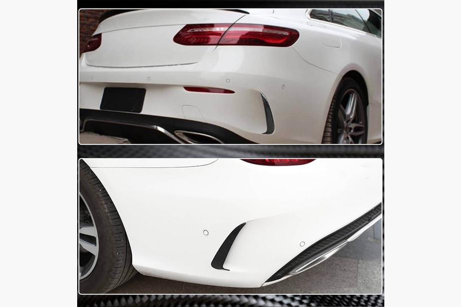 Mercedes C-klasse W205 2014–2021 Bagkofanger diffuser-indsats V1 (til Coupé/Cabriolet Base/AMG-Line/C43 AMG 2015-2019, carbon) Foto 4