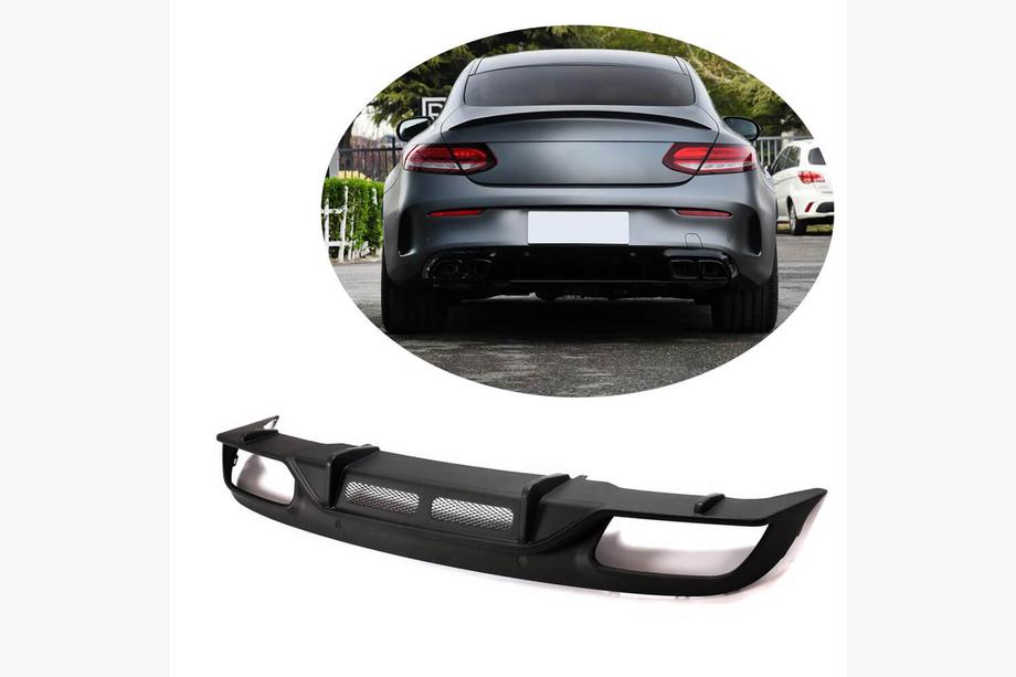 Mercedes C-klasse W205 2014–2021 Bagkofanger diffuser (til coupe/cabriolet C63 AMG 2019-2021, carbon) Image