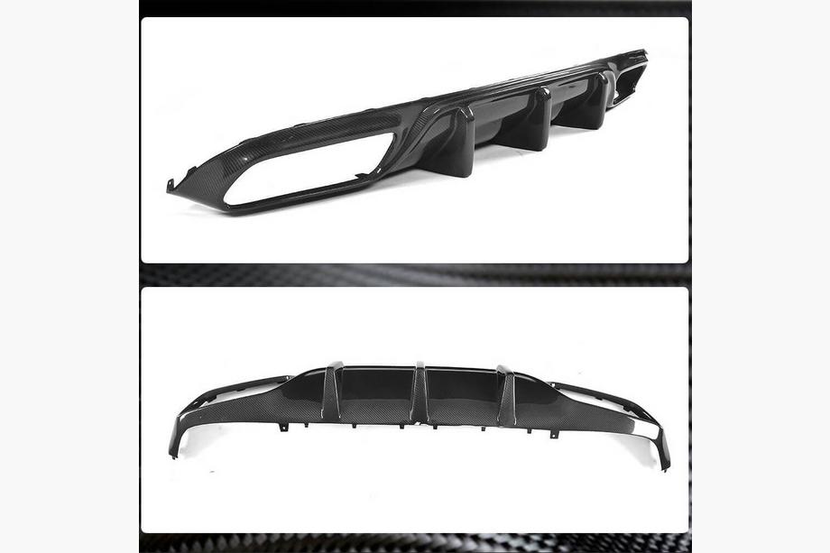 Mercedes C-klasse W205 2014–2021 Bagkofangerdiffuser V1 (til coupé/cabriolet C63 AMG 2015-2019, kulfiber) Foto 5