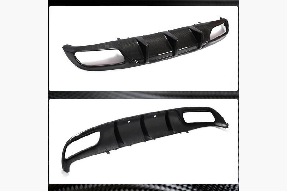 Mercedes C-klasse W205 2014–2021 Bagkofangerdiffuser V1 (til coupé/cabriolet C63 AMG 2015-2019, kulfiber) Foto 8