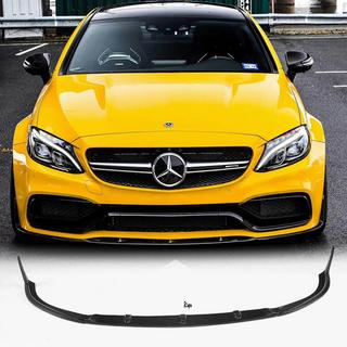 Front bumper-læbe Lip V1 (til coupé/cabriolet C63 AMG 2015-2019, carbon) foto 1