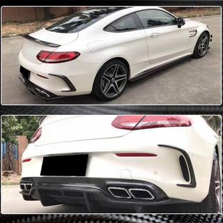 Kulfiber bagkofanger-cover (til coupé/cabriolet C63 AMG 2015-2019) foto 3