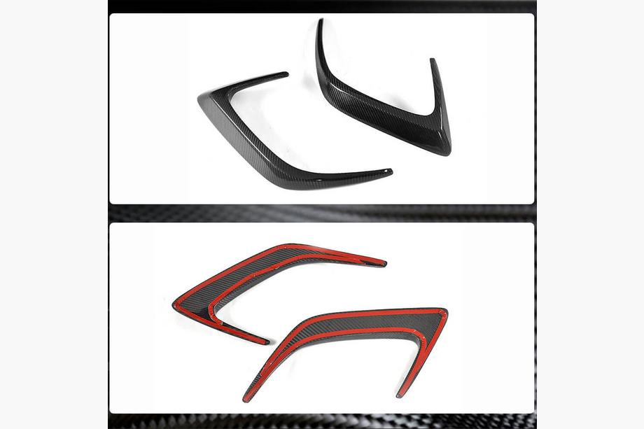 Mercedes C-klasse W205 2014–2021 Kulfiber bagkofanger-cover (til coupé/cabriolet C63 AMG 2015-2019) Foto 4
