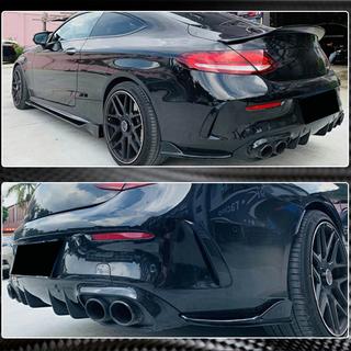 Bagkofanger diffuser-indsatser V2 (til coupé/cabriolet AMG-Line / C43 AMG 2015-2019, carbon) foto 4